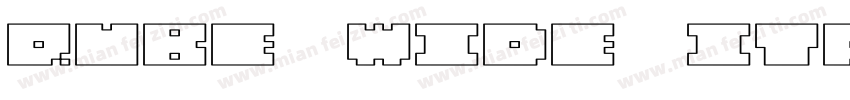 QUBE WIDE ITALIC字体转换